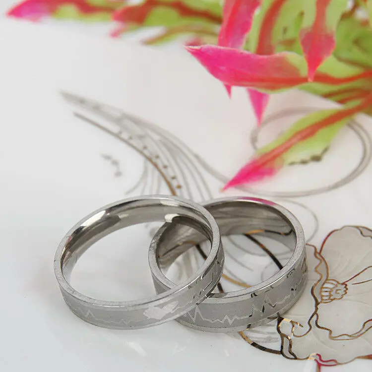 Lover Heartbeat Rings Couple Stainless Steel Wedding Cardiogram Alert Ring Gift Popular Classic fashion Simplicity grace ring
Lover Heartbeat Rings Couple Stainless Steel Wedding Cardiogram Alert Ring Gift Popular Classic fashion Simplicity grace ring