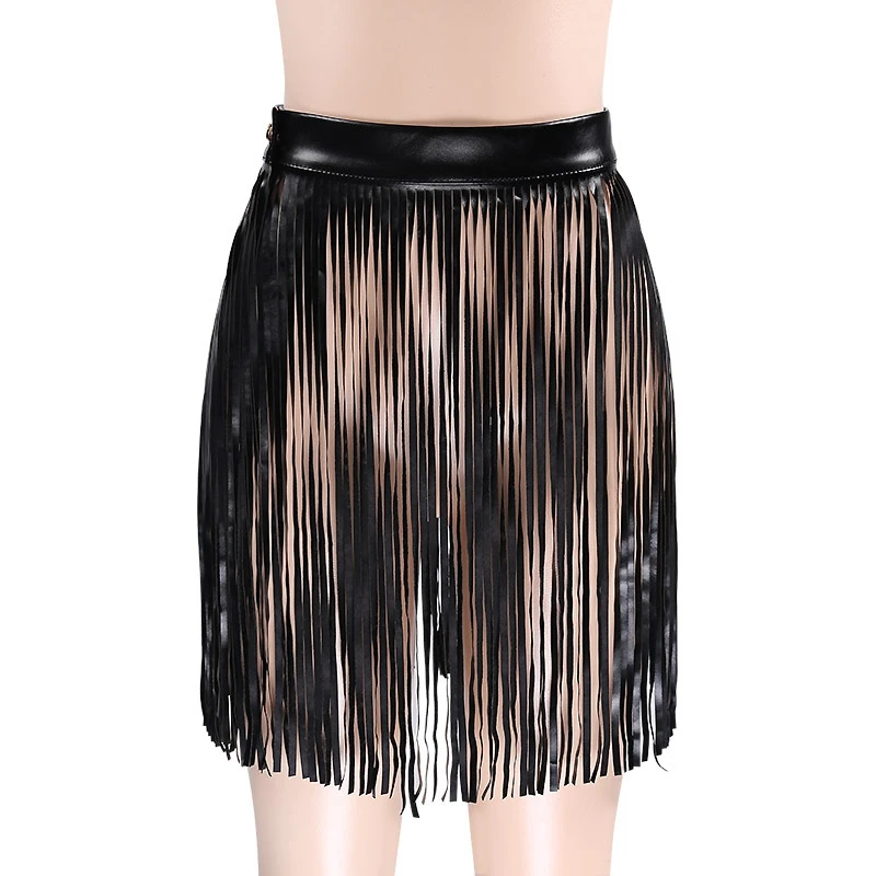New 2019 Sexy Women Faux Leather Tassel Fringe High Waist Summer Dance Party Short Skirt
New 2019 Sexy Women Faux Leather Tassel Fringe High Waist Summer Dance Party Short Skirt