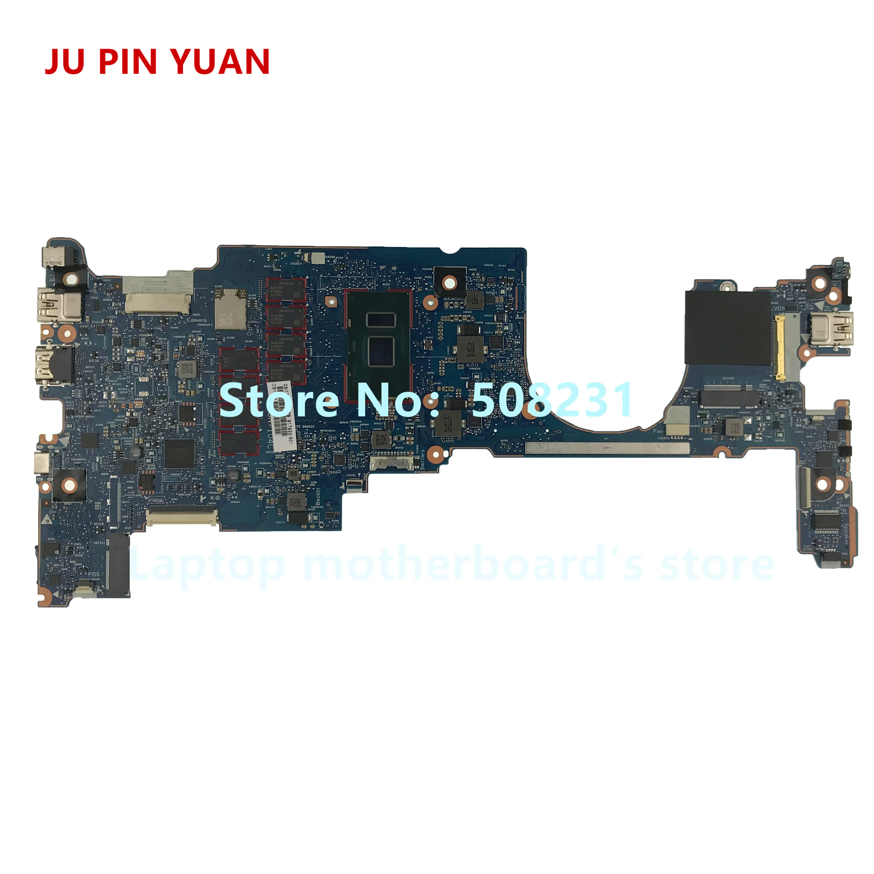 

JU PIN YUAN 917922-601OLDMAN-6050A2848001-MB-A01 Laptop motherboard For HP EliteBook x360 1030 G2 PC i5-7200U 8GB fully Tested