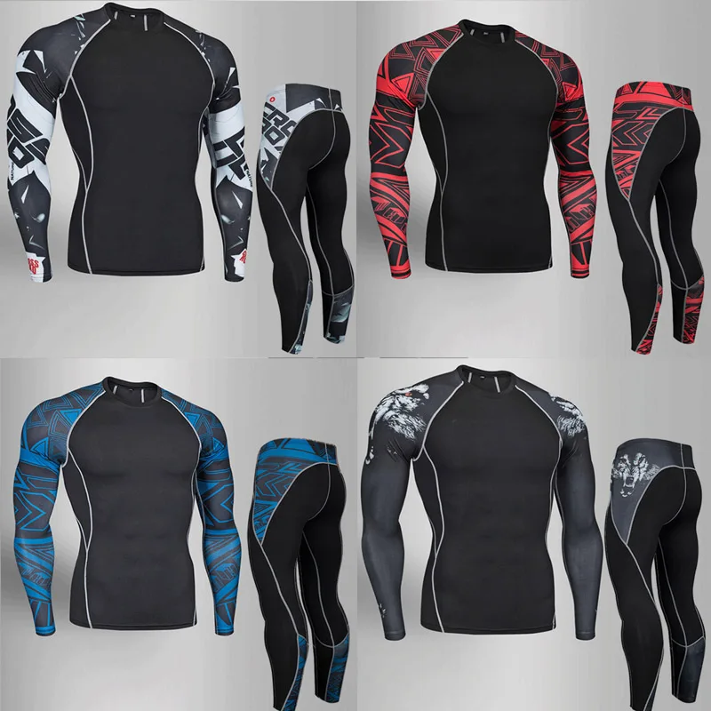 2019 Men's Compression Set T-shirt Football Training Set Fitness Jogging Long Sleeve T-Shirt Tights Brand Clothing 4XL
2019 Men's Compression Set T-shirt Football Training Set Fitness Jogging Long Sleeve T-Shirt Tights Brand Clothing 4XL