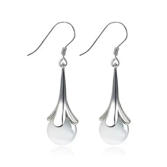 New Woman White Moonstone Trendy Jewelry Gift Party Ear Dangle Earrings Originality Classic Popular Simplicity fashion Eardrop
New Woman White Moonstone Trendy Jewelry Gift Party Ear Dangle Earrings Originality Classic Popular Simplicity fashion Eardrop