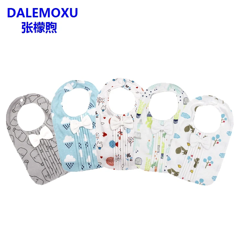 DALEMOXU Baby Burp Bib Novelties Girl Boy Feeding Muslin Fabric Cotton Bunny Saliva Towel Child Sorrow Bandana Kid Scarf | Детская