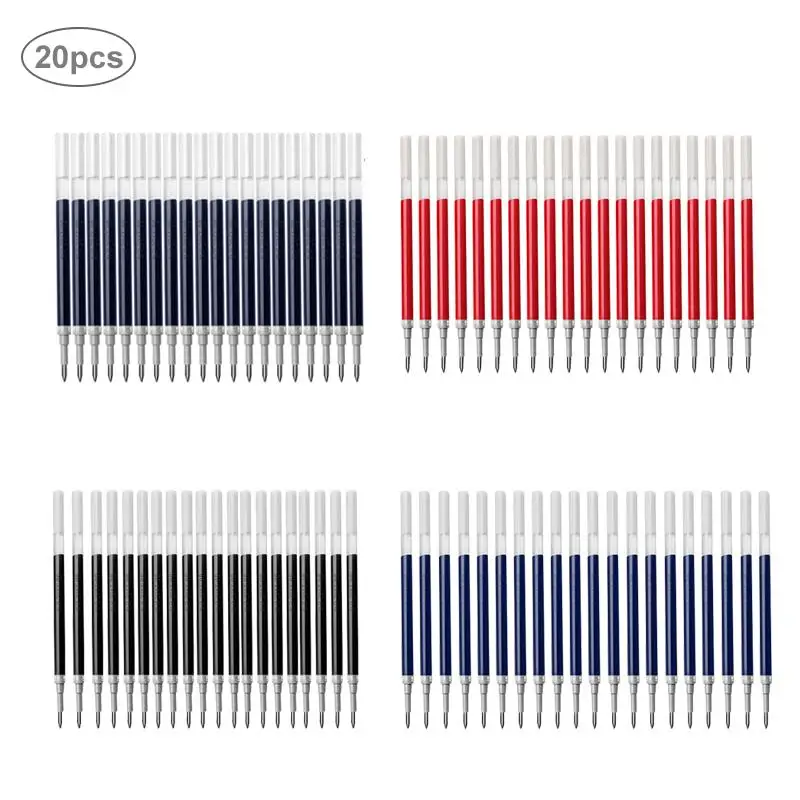 20PCS/SET Gel Pen Refills 0.5mm Needle Tip Liquid Gel Pen Suitable For Officer School Student
20PCS/SET Gel Pen Refills 0.5mm Needle Tip Liquid Gel Pen Suitable For Officer School Student