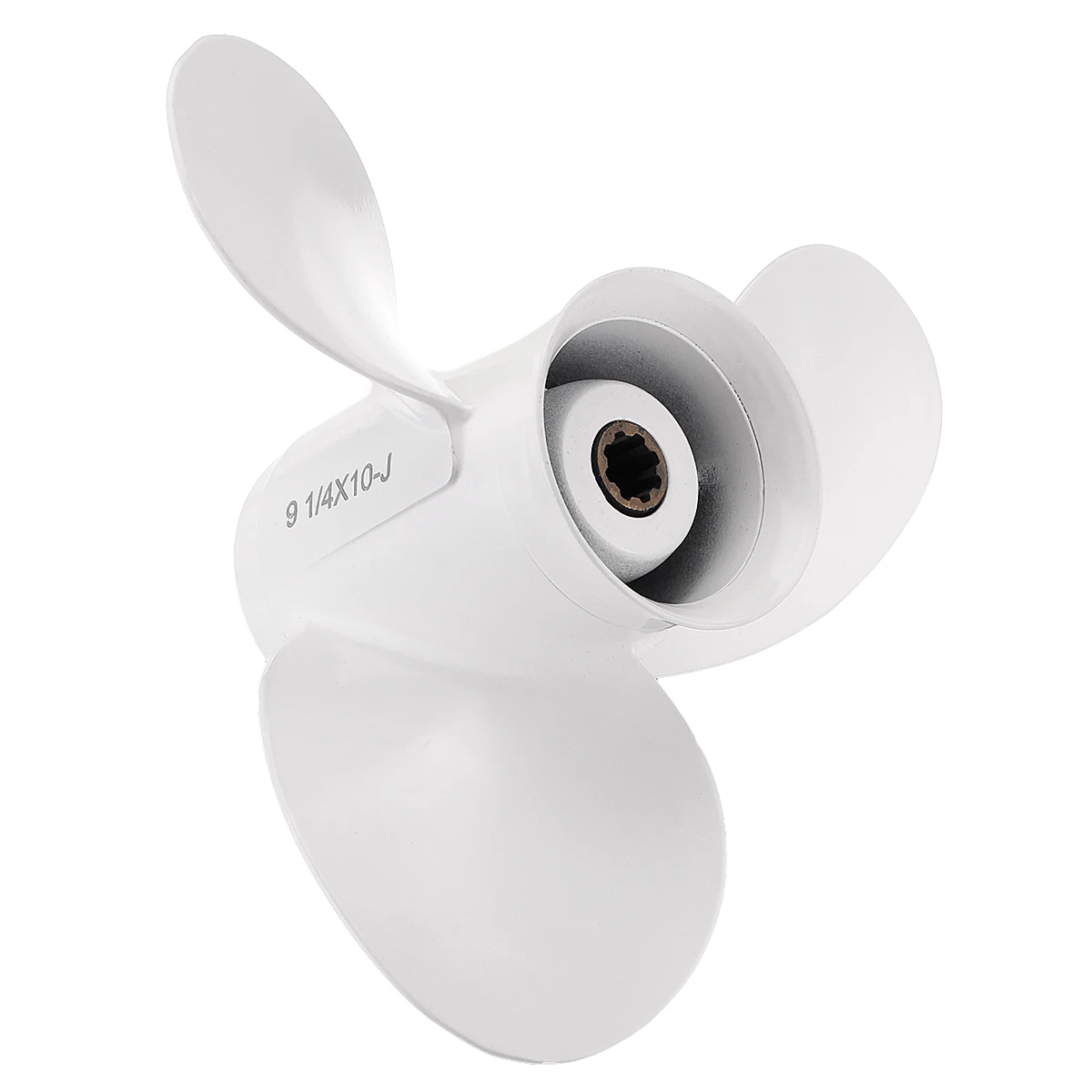 63V-45945-00-EL Aluminum Alloy 9 1/4 x 10 Boat Outboard Propeller For Yamaha 9.9-15HP 3 Blades R Rotation White 8 Spline Tooth
63V-45945-00-EL Aluminum Alloy 9 1/4 x 10 Boat Outboard Propeller For Yamaha 9.9-15HP 3 Blades R Rotation White 8 Spline Tooth