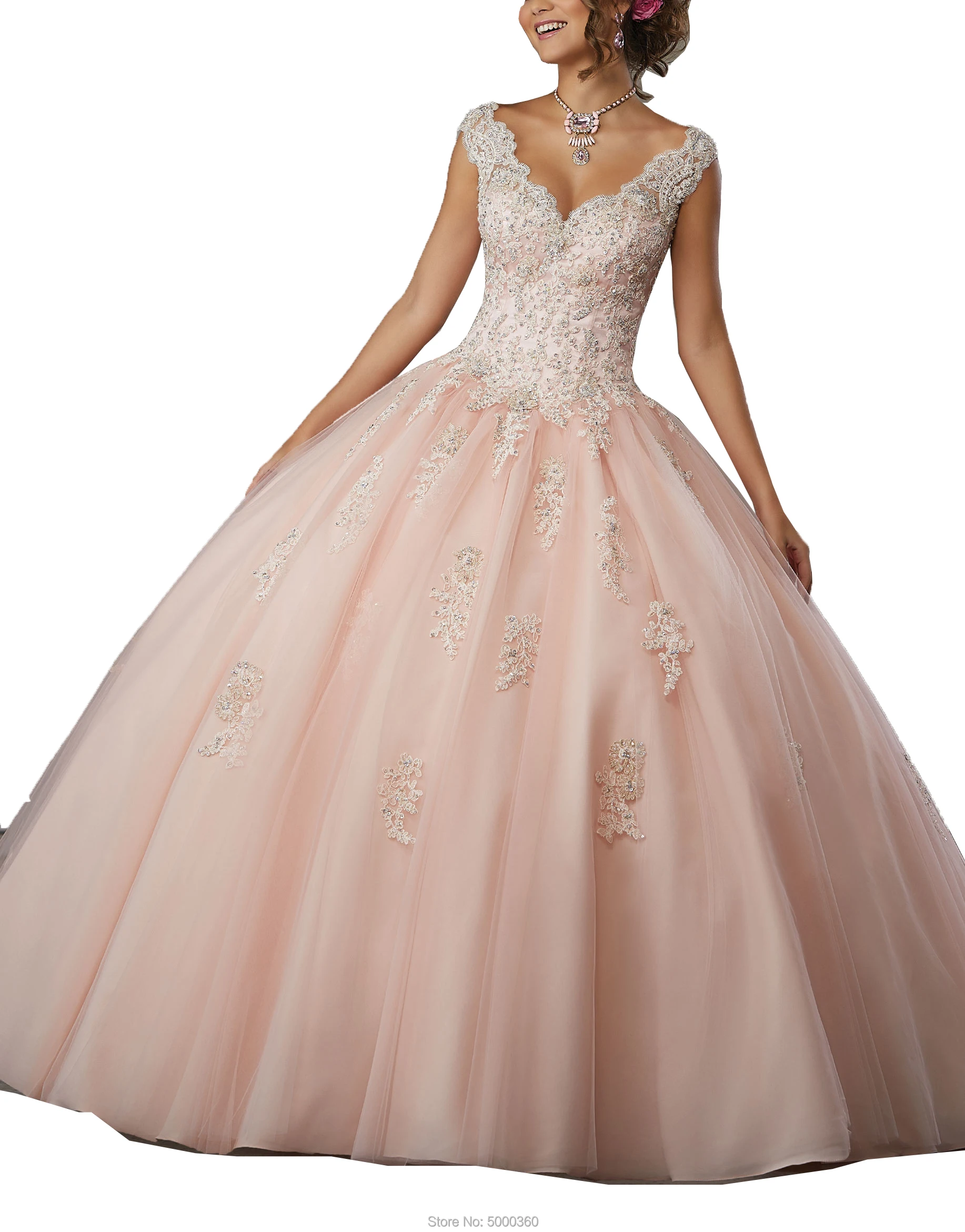 2019 Double Straps V Neck Quinceaneara Dresses Ball Gown vestidos de quinceanera Keyhole Back sweet 16 dresses Floor Length
2019 Double Straps V Neck Quinceaneara Dresses Ball Gown vestidos de quinceanera Keyhole Back sweet 16 dresses Floor Length