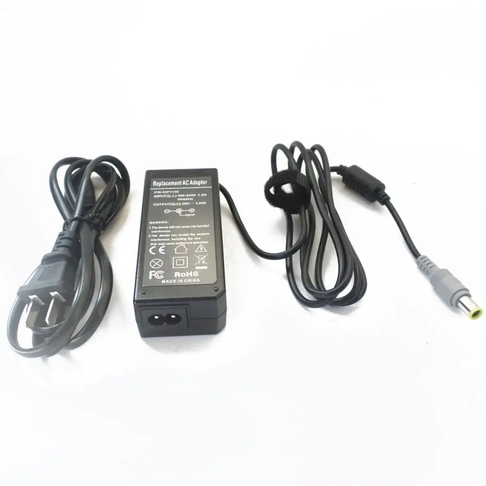 Power Supply Cord For Lenovo ThinkPad X60 X61 T60 T61 Z60 Z61 R60 R61 R60e R61e R60i R61i X60s X61s 20V 3.25A Battery Charger
Power Supply Cord For Lenovo ThinkPad X60 X61 T60 T61 Z60 Z61 R60 R61 R60e R61e R60i R61i X60s X61s 20V 3.25A Battery Charger