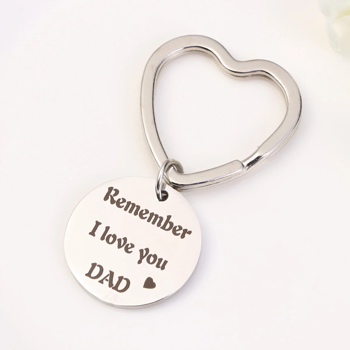 1pc Father'S Day Gifts Hanging Keyring KeyChain For Father Dad Mom Keyrings Drop Key Ring Chain Men Male Man | Автомобили и