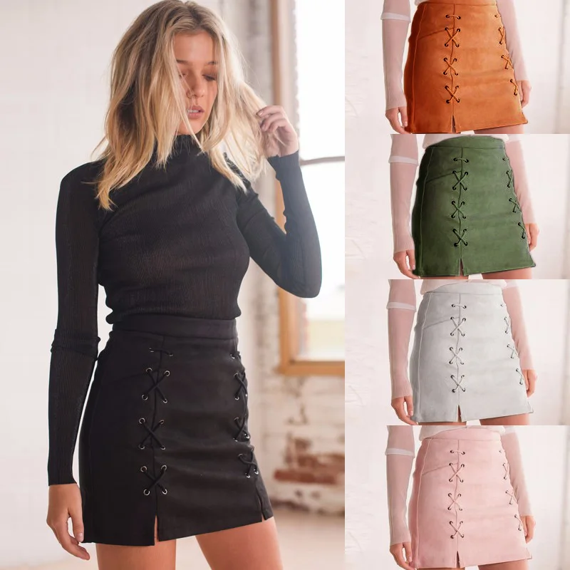 Corduroy Suede Bandage Lace Up High Waist Party Pencil Short Mini Skirt Ladies Sexy streetwear women skirt bottom
Corduroy Suede Bandage Lace Up High Waist Party Pencil Short Mini Skirt Ladies Sexy streetwear women skirt bottom