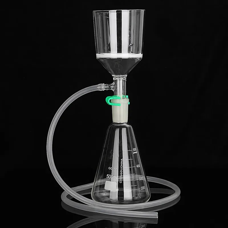 500ml Suction Filtration Device 150ml Buchner Funnel Erlenmeyer Flask + Hose School Laboratory Supplies
500ml Suction Filtration Device 150ml Buchner Funnel Erlenmeyer Flask + Hose School Laboratory Supplies
