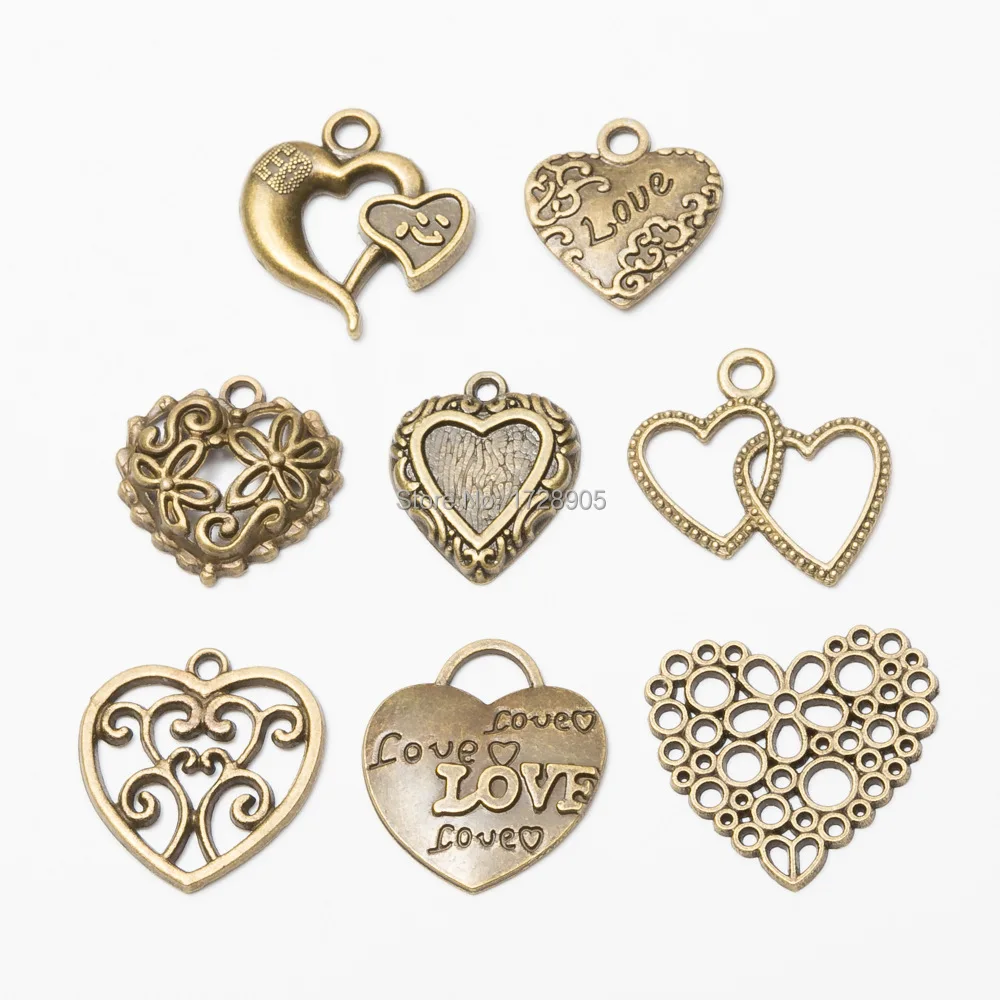 Heart charm pendant 10 Pcs Antique bronze Charm Bracelet Necklace Jewelry Making Handmade DIY hollow couple hearts flower heart
Heart charm pendant 10 Pcs Antique bronze Charm Bracelet Necklace Jewelry Making Handmade DIY hollow couple hearts flower heart