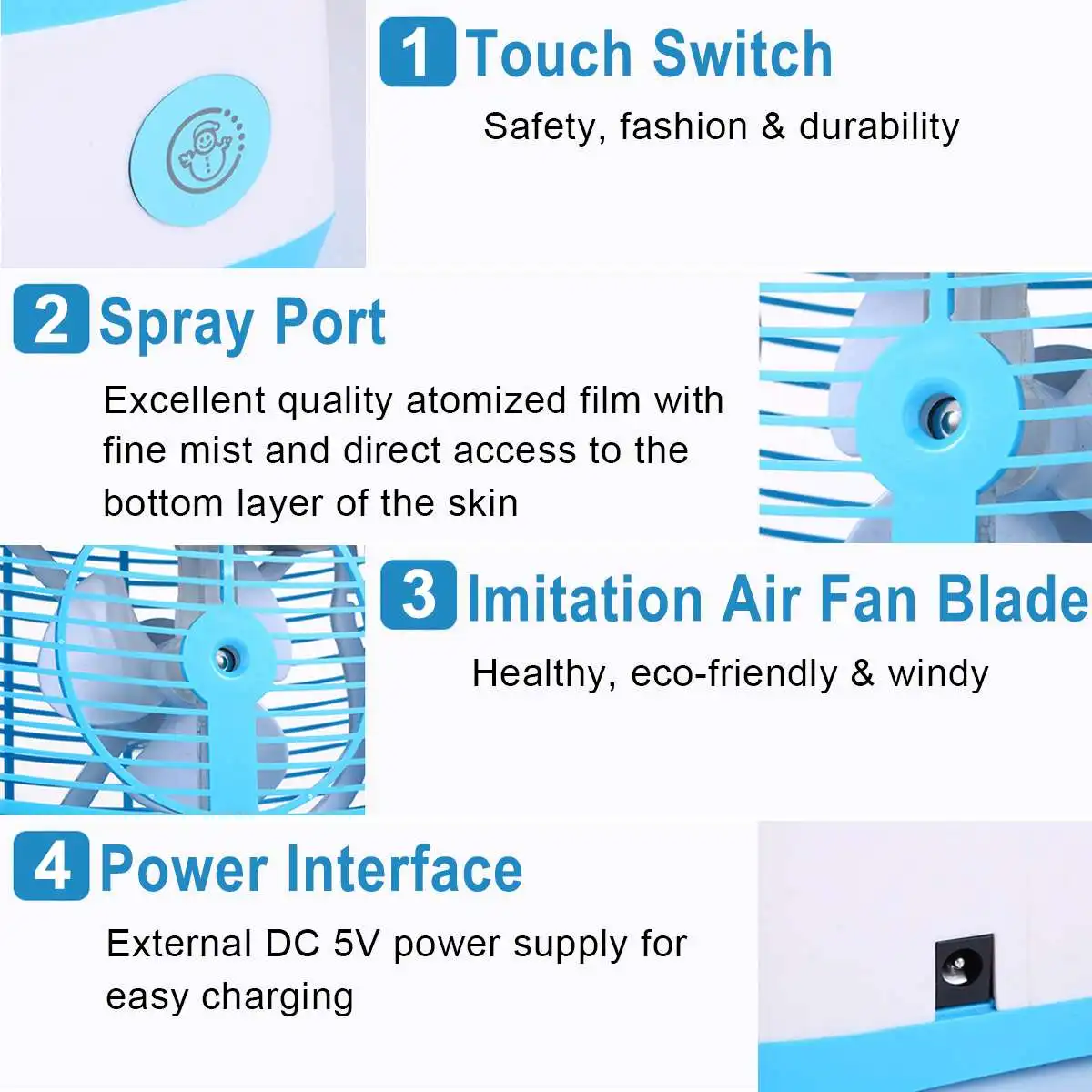 Handheld Mini Portable Air Conditioner Humidifier Super Mute USB Air Conditioner Summer Cooler Cooling Fan Conditioner Device
Handheld Mini Portable Air Conditioner Humidifier Super Mute USB Air Conditioner Summer Cooler Cooling Fan Conditioner Device