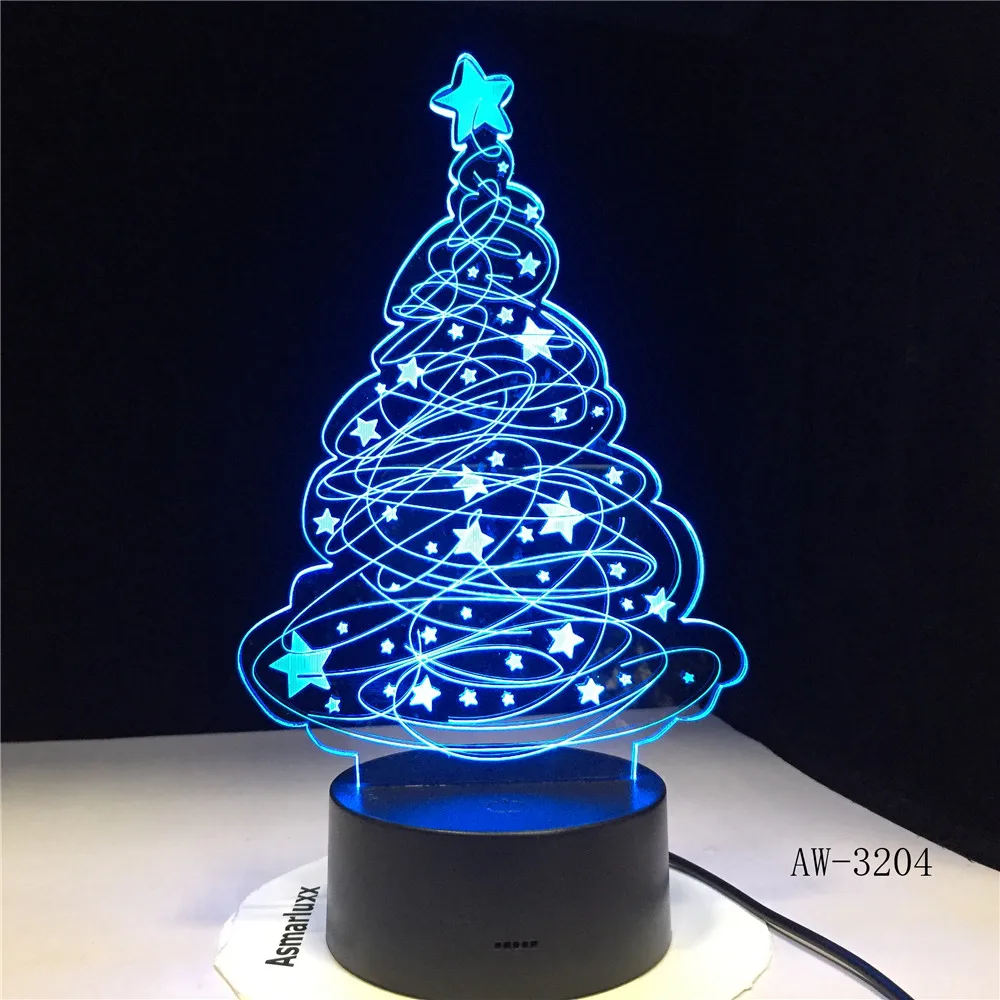 3D Effect LED Table Lamp Christmas Tree USB Powered Night Light Table Light for Home Bar Cafe Office Restaurant Choice AW-3204
3D Effect LED Table Lamp Christmas Tree USB Powered Night Light Table Light for Home Bar Cafe Office Restaurant Choice AW-3204