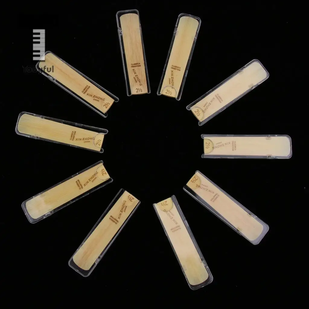 Tooyful Professional 10 Pieces 2 1/2 Alto Saxophone Sax Reeds High Level Wind Instrument Parts
Tooyful Professional 10 Pieces 2 1/2 Alto Saxophone Sax Reeds High Level Wind Instrument Parts