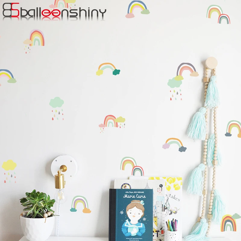 BalleenShiny PVC 24pcs/set Rainbow DIY Vinyl Kids Room Colorful Wall Sticker Nordic Style Dollhouse Nursery Store Mural Decals
BalleenShiny PVC 24pcs/set Rainbow DIY Vinyl Kids Room Colorful Wall Sticker Nordic Style Dollhouse Nursery Store Mural Decals