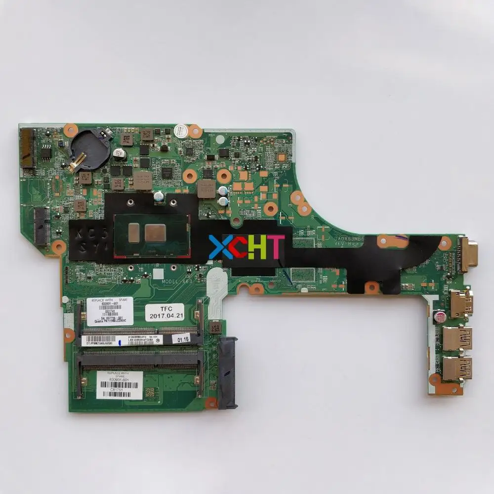 830931-601 830931-001 w I5-6200U CPU DA0X63MB6H1 REV : H for HP ProBook 450 G3 NoteBook PC Laptop Motherboard Mainboard
830931-601 830931-001 w I5-6200U CPU DA0X63MB6H1 REV : H for HP ProBook 450 G3 NoteBook PC Laptop Motherboard Mainboard