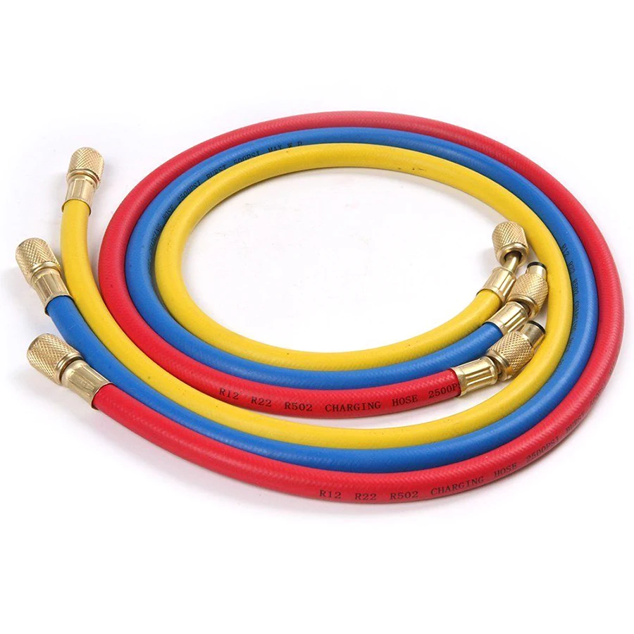 3pcs 1/4" SAE Car air conditioner refrigerant three-color charging hose for test R12 R22 R502 refrigerant
3pcs 1/4" SAE Car air conditioner refrigerant three-color charging hose for test R12 R22 R502 refrigerant
