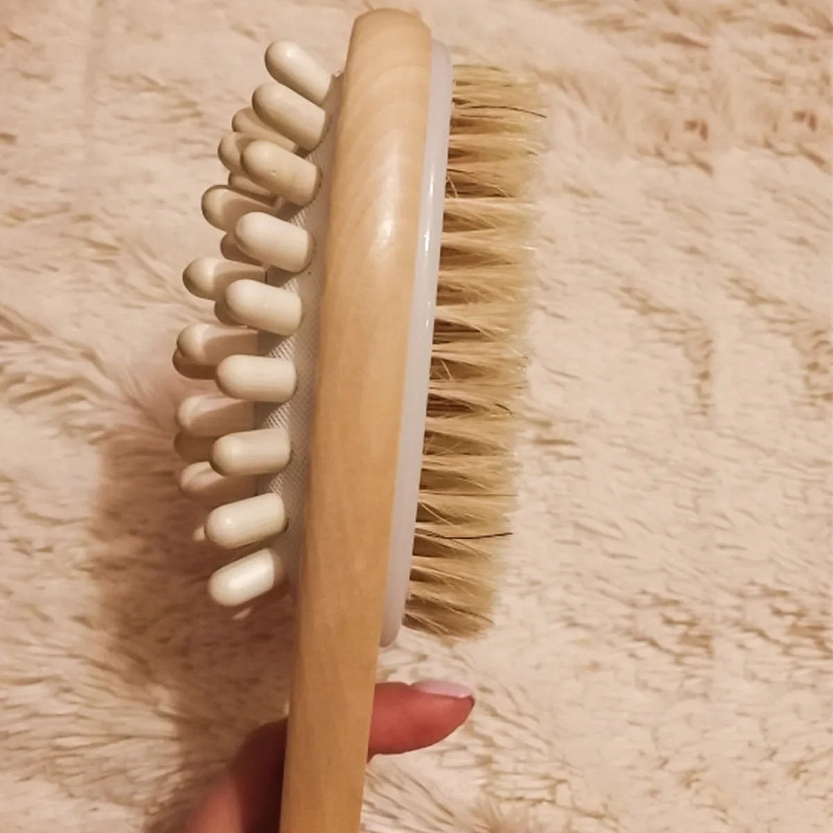 Natural Bristles Body Brush Double Sided Exfoliating Back Scrubber Long Handle Wooden Spa Shower Brush Bath Massage Brushes
Natural Bristles Body Brush Double Sided Exfoliating Back Scrubber Long Handle Wooden Spa Shower Brush Bath Massage Brushes