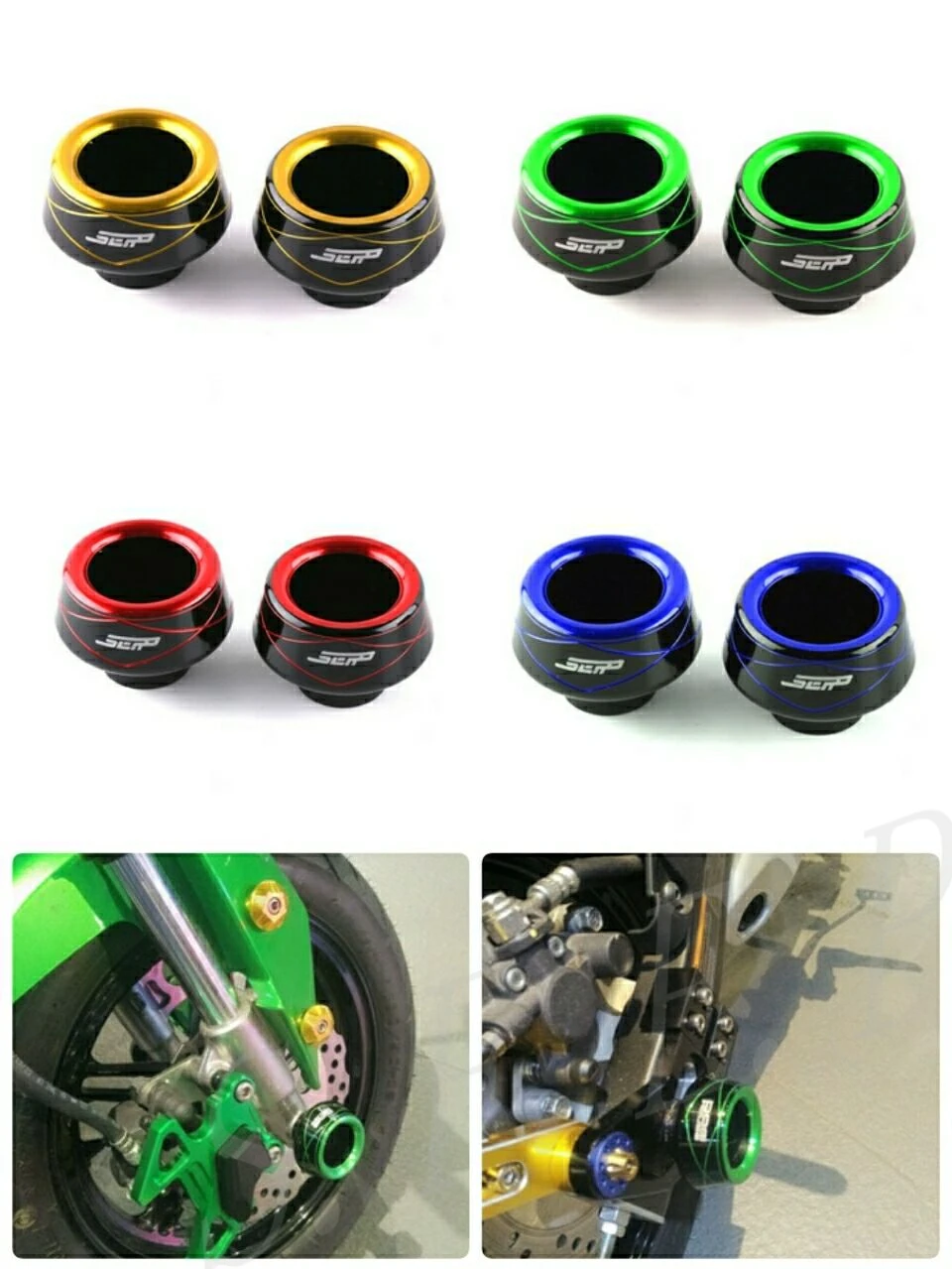 Universal CNC Front Rear Fork Wheel Fall Protection Frame Slider Anti Crash Protector For Kawasaki Z250SL Z300 Z750 ZX6R ZX636
Universal CNC Front Rear Fork Wheel Fall Protection Frame Slider Anti Crash Protector For Kawasaki Z250SL Z300 Z750 ZX6R ZX636