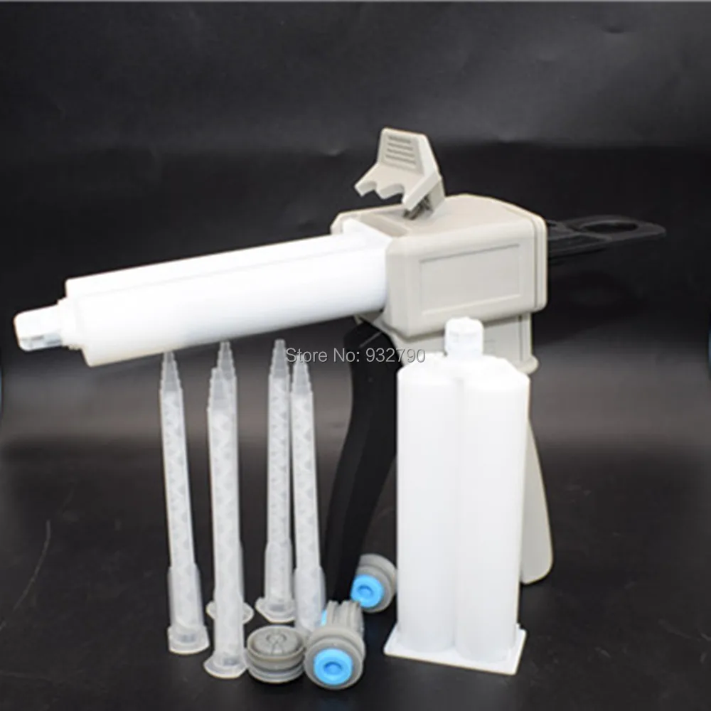 1:1 2:1 Epoxy Adhesive Dispensing Gun + 2pc 2-part 50ml Epoxies AB Glue Cartridges + 5pc Epoxy Resin Acrylics Mixing Nozzles
1:1 2:1 Epoxy Adhesive Dispensing Gun + 2pc 2-part 50ml Epoxies AB Glue Cartridges + 5pc Epoxy Resin Acrylics Mixing Nozzles