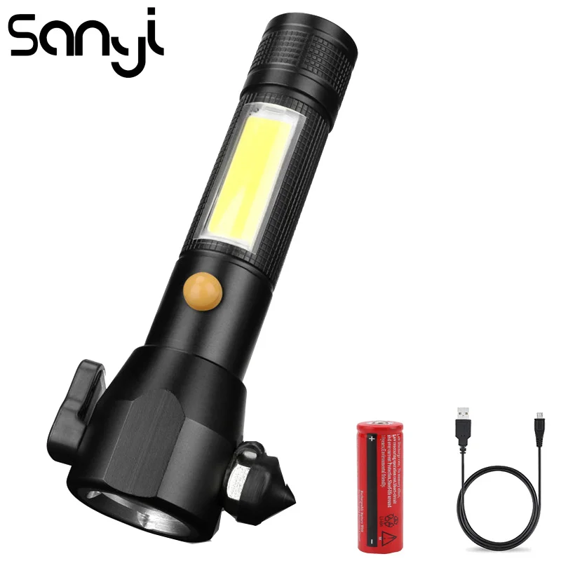Светодиодный фонарик SANYI T6, фонарик с питанием от аккумулятора 18650, фонарь для безопасной работы, светодиодный перезаряжаемый светильник он...
Светодиодный фонарик SANYI T6, фонарик с питанием от аккумулятора 18650, фонарь для безопасной работы, светодиодный перезаряжаемый светильник он...