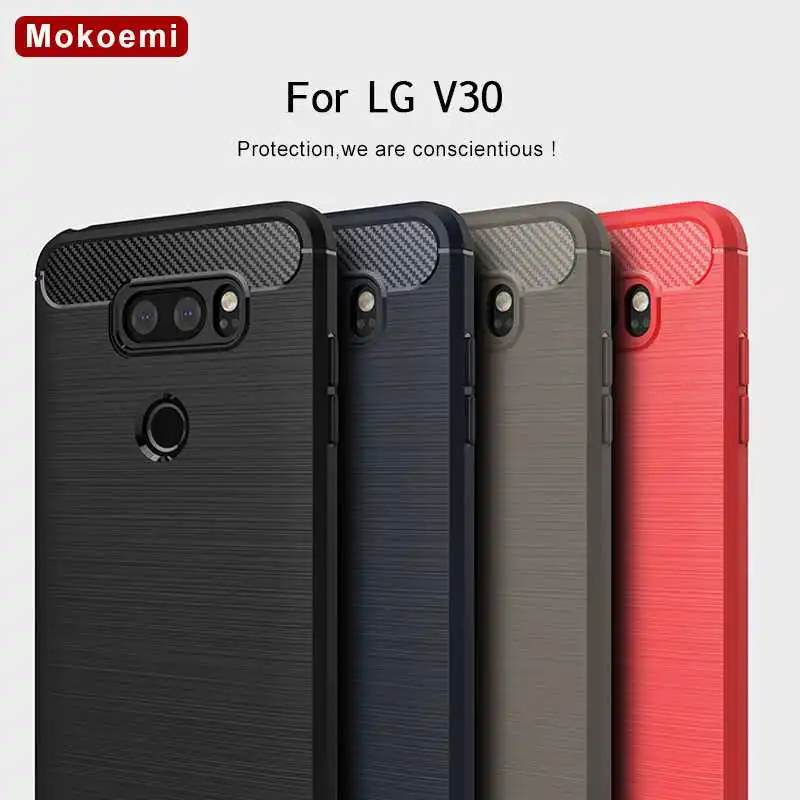 Mokoemi модный противоударный мягкий силиконовый чехол 6 0 дюйма для LG V30 сотового