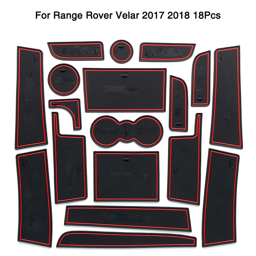 18Pcs Non-slip Cup Holder Mat Door Groove Pads For Range Rover Velar 2017 2018 Rubber Cushion Red
18Pcs Non-slip Cup Holder Mat Door Groove Pads For Range Rover Velar 2017 2018 Rubber Cushion Red