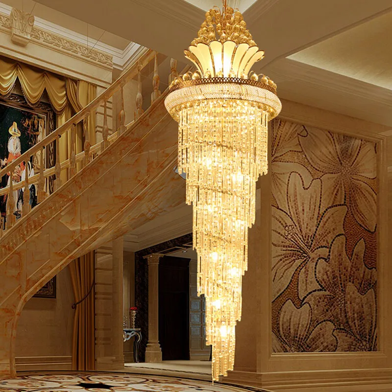 LED Modern Luxury Villa Hotel Large Engineering Crystal Ceiling Light Gold Europe Style Foyer Lamps Living Room DHL Free
LED Modern Luxury Villa Hotel Large Engineering Crystal Ceiling Light Gold Europe Style Foyer Lamps Living Room DHL Free