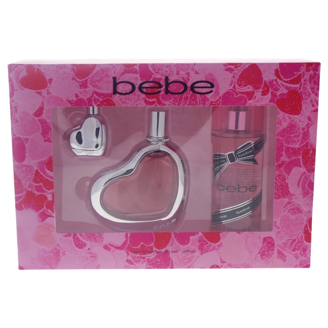 Bebe by Для женщин 3 шт. Подарочный набор 4 унции EDP спрей 0 33 всплеск для тела 8 4|Наборы|