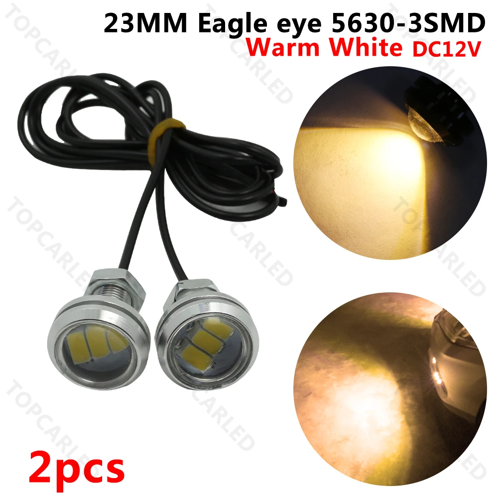 

2pcs 23MM DRL LED Eagle Eye 12V 5630 SMD Daytime Running Lights Car Auto Backup Reversing Parking Turn Signal Light Fog Lamps