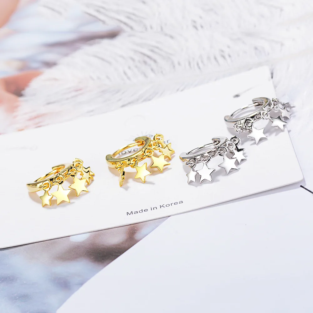 KITEAL Xmas Gift 925 jewelry silver color earring for women star Tassel earings Fashion Korea Ear Jewelry Orecchini
KITEAL Xmas Gift 925 jewelry silver color earring for women star Tassel earings Fashion Korea Ear Jewelry Orecchini