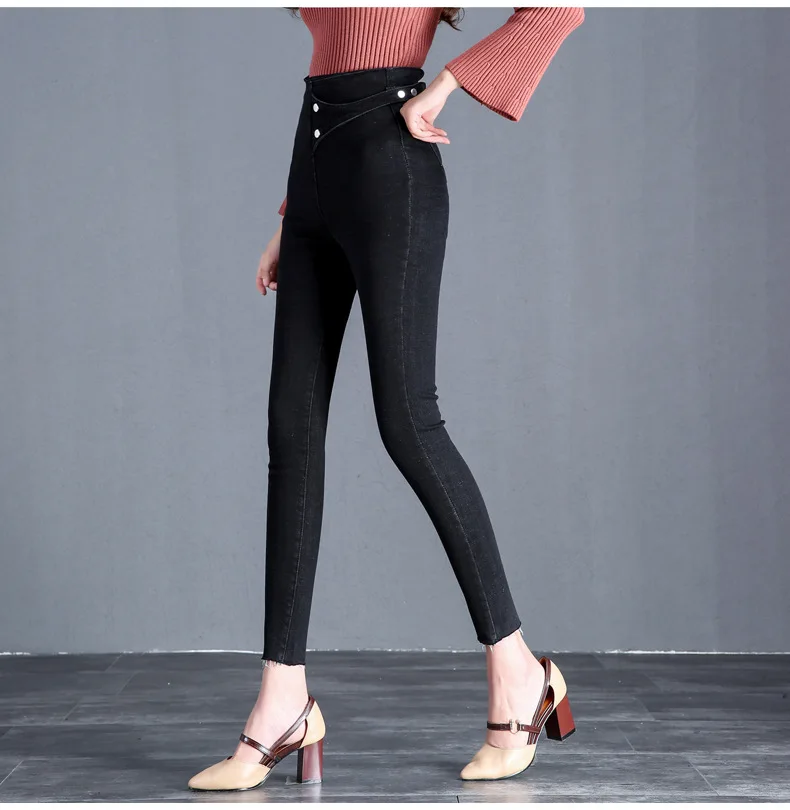 Jeans for Woman 2018 Autumn Skinny High Waist Jeans Women Slim Pencil Pants Stretch Waist Elasticity Women Jeans Plus Size
Jeans for Woman 2018 Autumn Skinny High Waist Jeans Women Slim Pencil Pants Stretch Waist Elasticity Women Jeans Plus Size