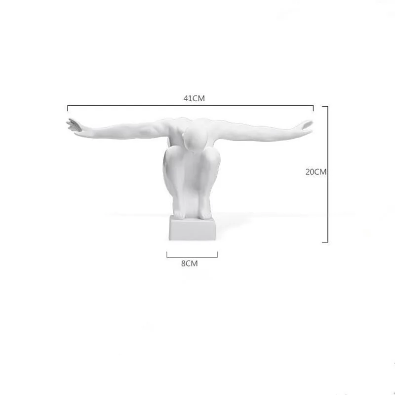 Nordic Ornament Sculpture Flying Self Character Statue Resin Model Abstract Home Motion Figurines Handmade Figure Decor Crafts
Nordic Ornament Sculpture Flying Self Character Statue Resin Model Abstract Home Motion Figurines Handmade Figure Decor Crafts