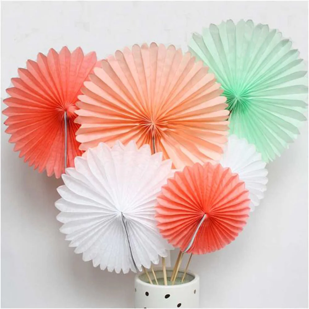 1pcs 35cm Decorative Tissue Paper Fans Rosette Pinwheel Hanging Decoration Party Wedding Baby Showers Birthday Event Supplies
1pcs 35cm Decorative Tissue Paper Fans Rosette Pinwheel Hanging Decoration Party Wedding Baby Showers Birthday Event Supplies