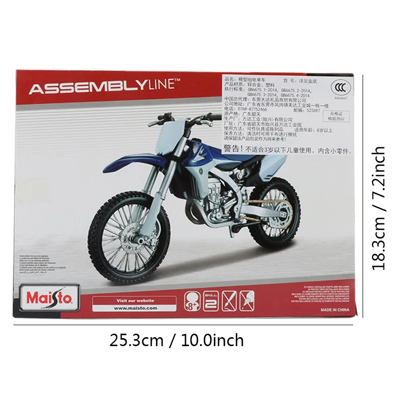 Maisto 1:12 Assembling Motorbike Model Toy Motorcycle YZ450F Racing Bicycle Vehicle Decoration Collection Toys For Children Gift
Maisto 1:12 Assembling Motorbike Model Toy Motorcycle YZ450F Racing Bicycle Vehicle Decoration Collection Toys For Children Gift