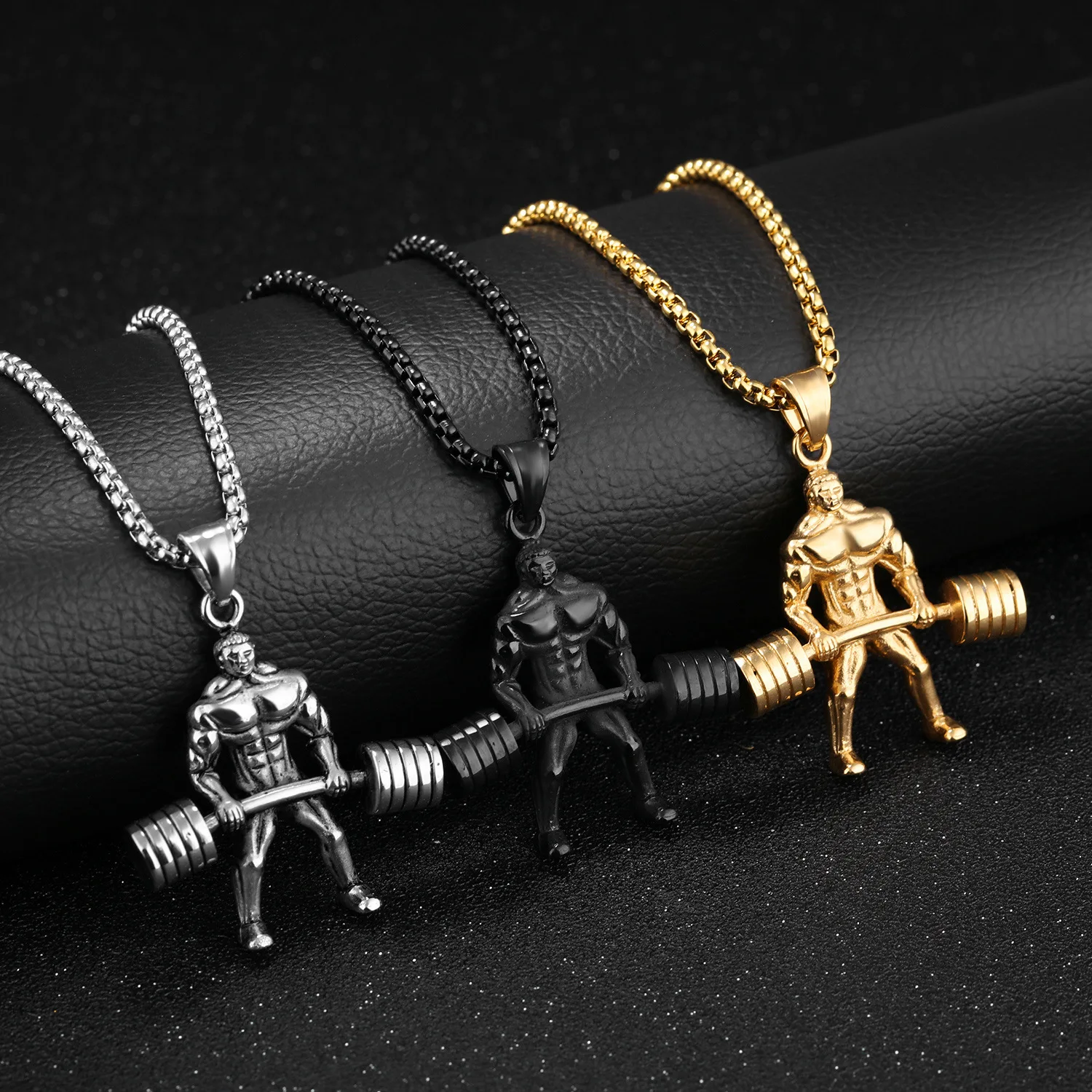 Gym Necklace Weightlifting Workout Stainless Steel Barbell Pendant For Men Statement Black Gold Necklaces Pendants
Gym Necklace Weightlifting Workout Stainless Steel Barbell Pendant For Men Statement Black Gold Necklaces Pendants