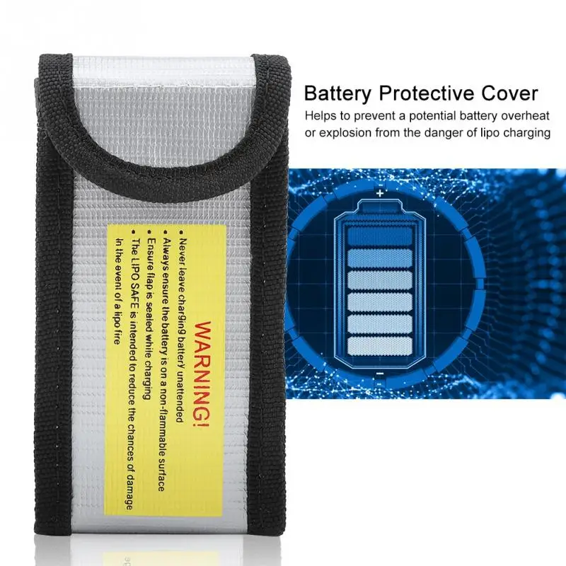Lipo Battery Safe Bag Pocket Protective Bags Fireproof High Temperature Resistant Battery Protective Cover Bag Silver Durable
Lipo Battery Safe Bag Pocket Protective Bags Fireproof High Temperature Resistant Battery Protective Cover Bag Silver Durable