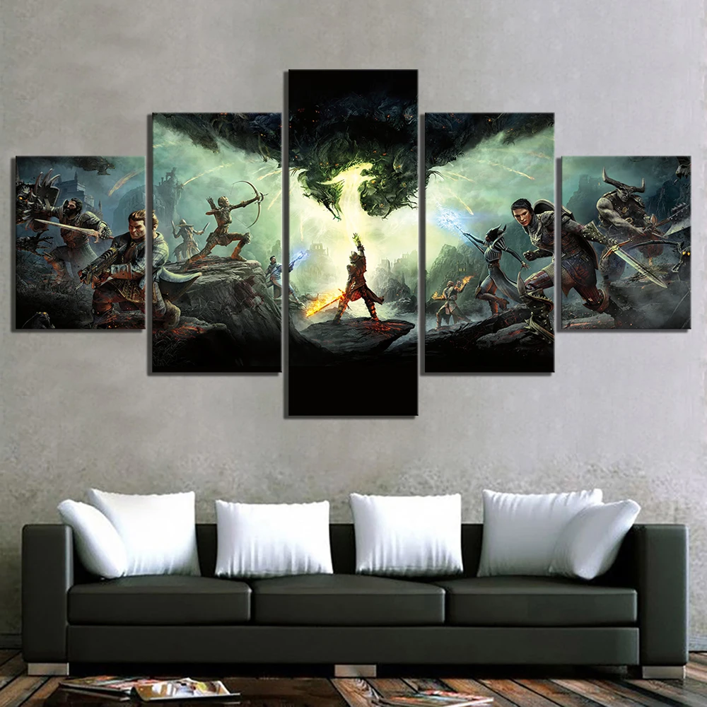 5 Piece Dragon Age Inquisition Game Canvas Printed Wall Pictures Home Decor For Living Room Poster Canvas Wholesale
5 Piece Dragon Age Inquisition Game Canvas Printed Wall Pictures Home Decor For Living Room Poster Canvas Wholesale