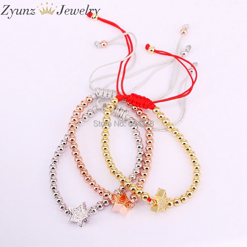 5PCS ZYZ330-3421 Brass Beads Micro Pave CZ Small Star Charm Macrame Braiding Rope Bracelet Adjustable Bracelet Jewelry
5PCS ZYZ330-3421 Brass Beads Micro Pave CZ Small Star Charm Macrame Braiding Rope Bracelet Adjustable Bracelet Jewelry