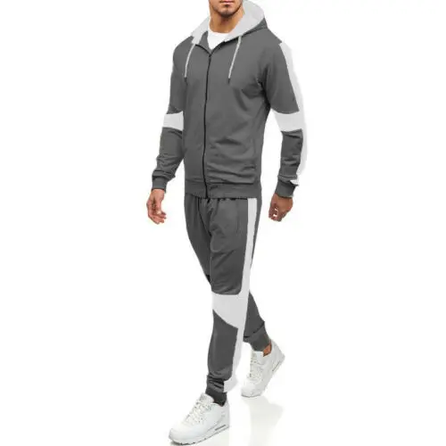 Fashion Men Sports Hoodies Coat+Long Pant Suit Tracksuit Hooded Sweatpants 2pcs
Fashion Men Sports Hoodies Coat+Long Pant Suit Tracksuit Hooded Sweatpants 2pcs