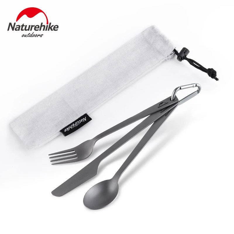 Naturehike Titanium Tableware Set Spoon Knife Fork Camping Hiking Portable Ultralight 3 In 1 Set
Naturehike Titanium Tableware Set Spoon Knife Fork Camping Hiking Portable Ultralight 3 In 1 Set