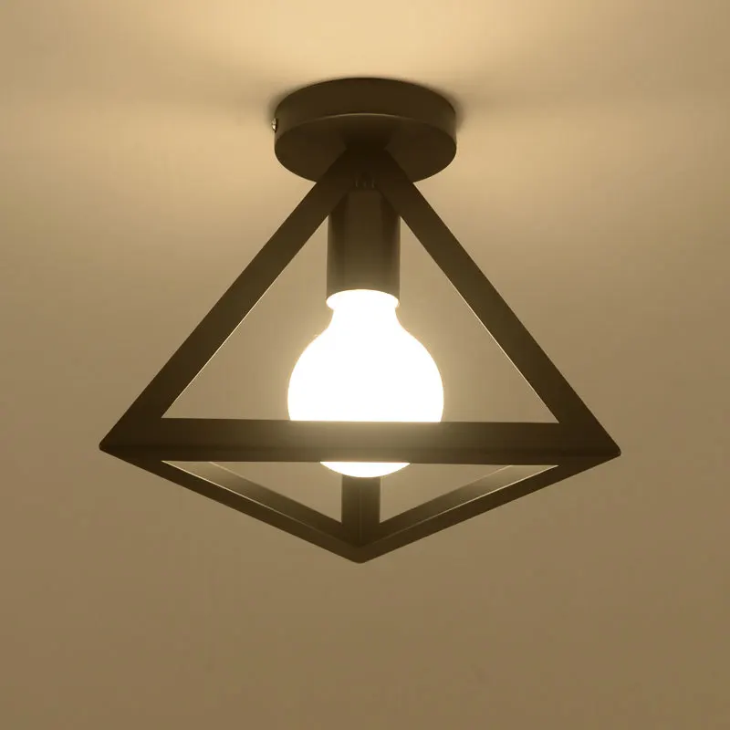 Vintage Ceiling Light Fixture Iron Black Ceiling Lamp Retro Cage Light Kitchen Fixture Luminaria Lamparas de Techo Home Lighting
Vintage Ceiling Light Fixture Iron Black Ceiling Lamp Retro Cage Light Kitchen Fixture Luminaria Lamparas de Techo Home Lighting