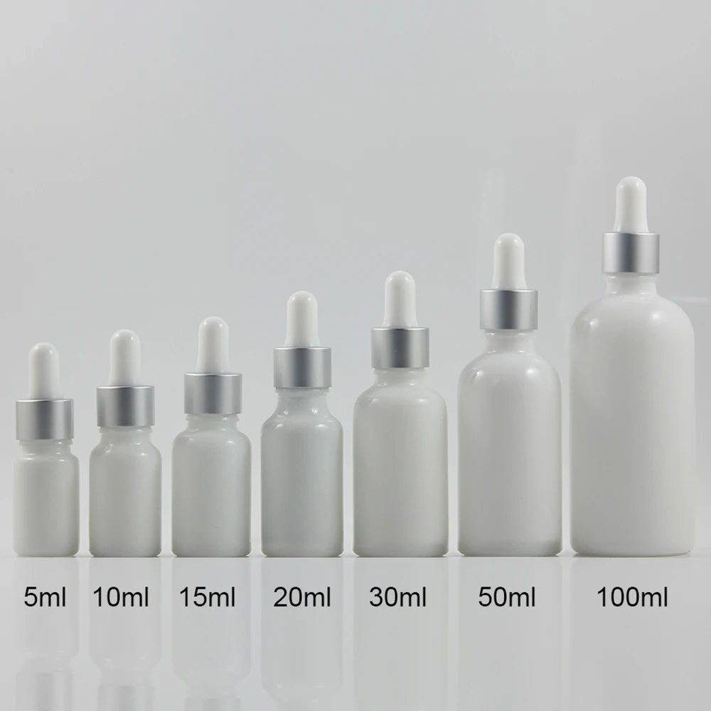 Travel opal white glass bottle 5ml, mini size essential oil bottlle 5ml with matte silver dropper
Travel opal white glass bottle 5ml, mini size essential oil bottlle 5ml with matte silver dropper