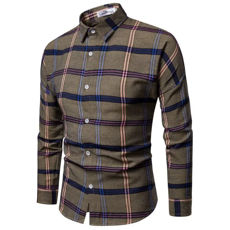 Spring 2019 Men Plaid Shirts Luxury Casual Stylish Slim Fit Long Sleeve Collar Neck Work Shirt Tops
Spring 2019 Men Plaid Shirts Luxury Casual Stylish Slim Fit Long Sleeve Collar Neck Work Shirt Tops