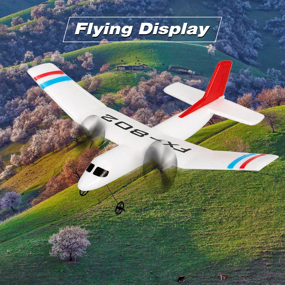 Фото Flybear FX-802 2 4G 2CH пульт дистанционного управления планер 310 мм размах крыльев EPP микро