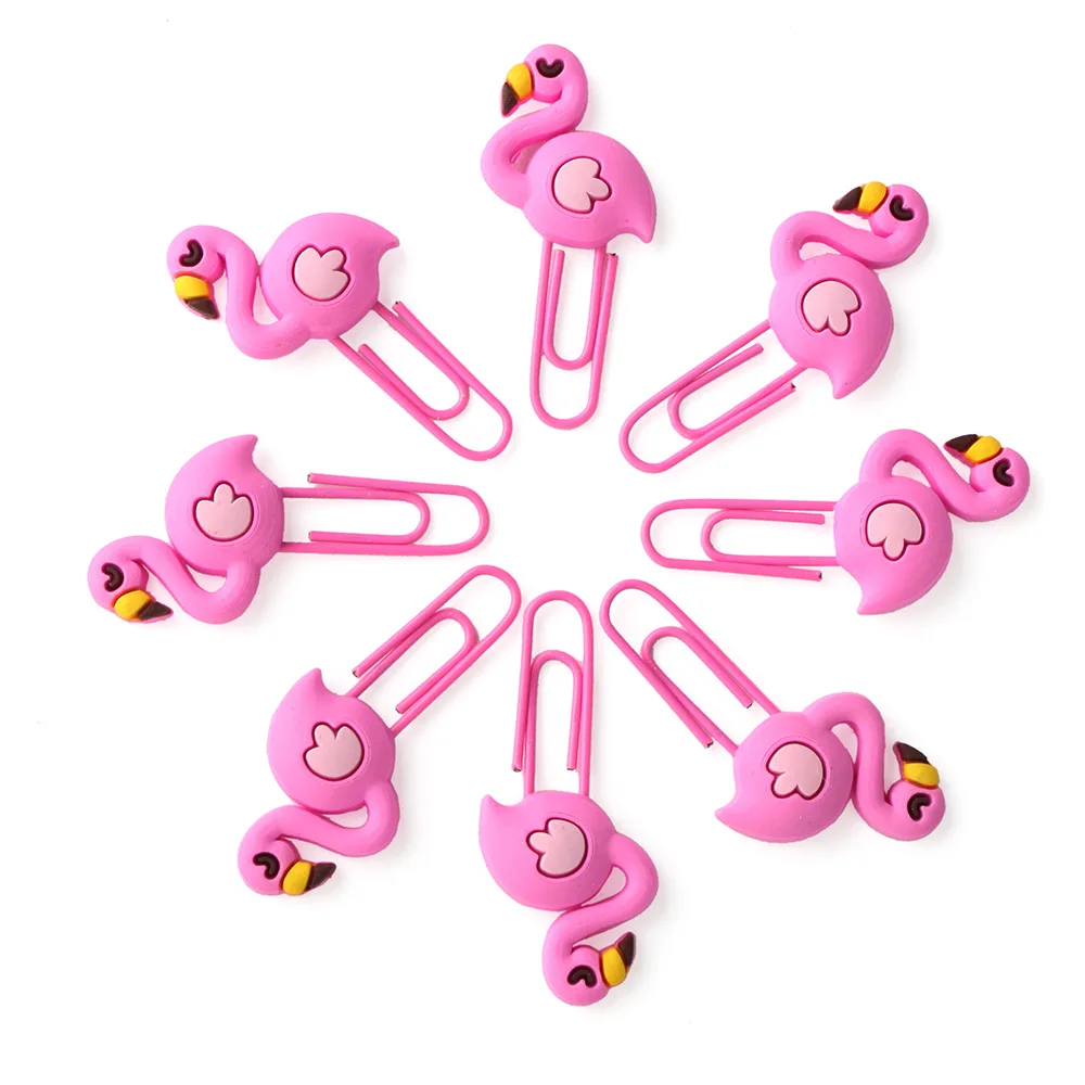 10pack Cute Pvc Soft Plastic Metal Bookmark Clip In Holder Flamingo and Unicorn Paper Clip Office Stationery Gift Binder Clip
10pack Cute Pvc Soft Plastic Metal Bookmark Clip In Holder Flamingo and Unicorn Paper Clip Office Stationery Gift Binder Clip