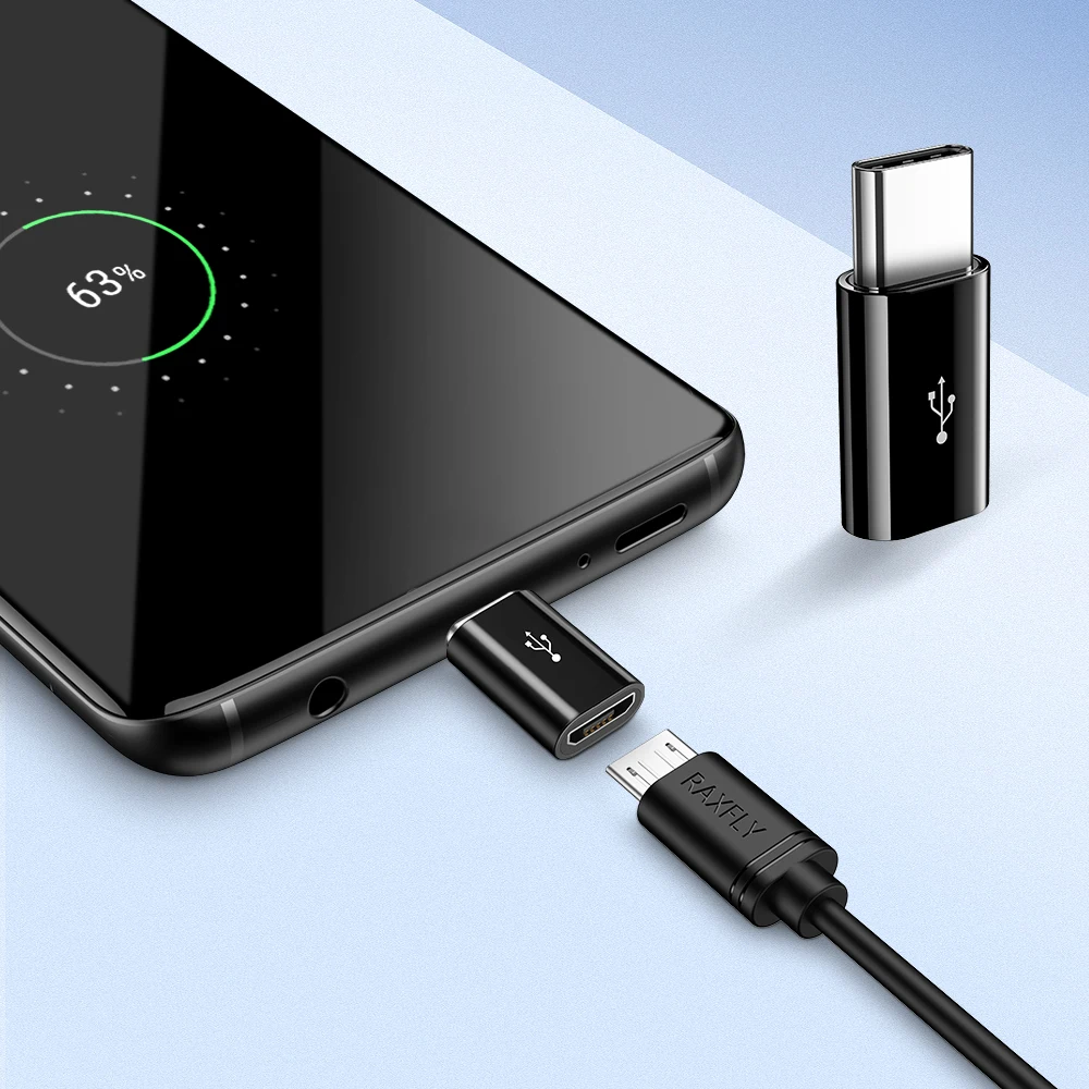 KISSCASE Type C Male to Micro USB Female Typec To Adapter for Xiaomi Mi 9 Redmi Note 7 Samsung S10 Lite Plus | Мобильные телефоны и