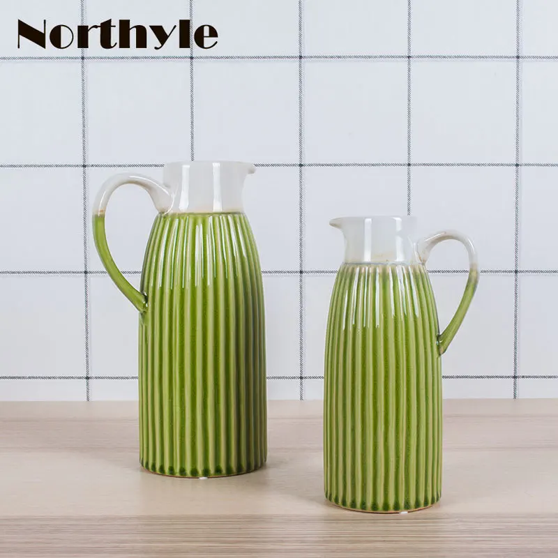 Vintage green ceramic flower vase home decoration flower ceramic pot porcelain floor vase wedding decoration
Vintage green ceramic flower vase home decoration flower ceramic pot porcelain floor vase wedding decoration