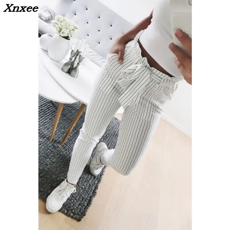 Striped high waist harem pants women casual chiffon trousers fashion streetwear summer female pants Xnxee
Striped high waist harem pants women casual chiffon trousers fashion streetwear summer female pants Xnxee
