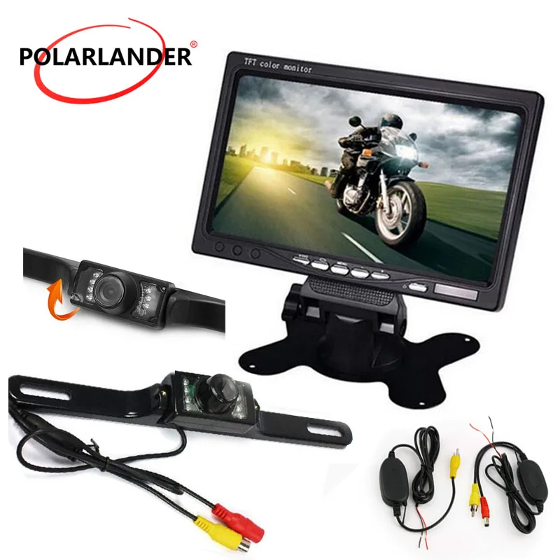 7 Inch TFT LCD Color Display Screen Car Rear View Monitor Parking HDMI + 7led rearviwe camera +wireless receiver transmitter
7 Inch TFT LCD Color Display Screen Car Rear View Monitor Parking HDMI + 7led rearviwe camera +wireless receiver transmitter