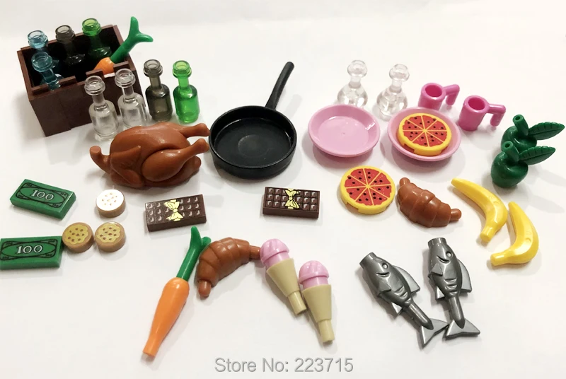 *Food Accessories Pack 2* DIY enlighten block bricks,Compatible With other Assembles Particles 
*Food Accessories Pack 2* DIY enlighten block bricks,Compatible With other Assembles Particles